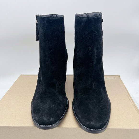 Paul Green Reya Boot Heeled Ankle Black Soft Suede UK 7.5 US 10 - NEW $550 - Picture 5 of 12